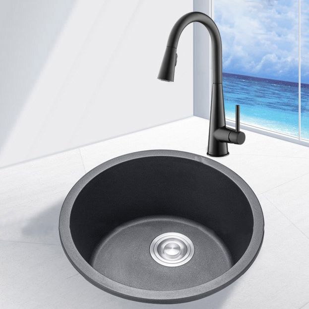 Modern Granite Single Bowl Sink with Basket Strainer Kitchen Sink Clearhalo 'Home Improvement' 'home_improvement' 'home_improvement_kitchen_sinks' 'Kitchen Remodel & Kitchen Fixtures' 'Kitchen Sinks & Faucet Components' 'Kitchen Sinks' 'kitchen_sinks' 1200x1200_e3d959ad-5dc9-4b2e-ba1a-0a63ca2ca5f2
