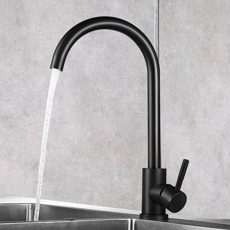 Modern Spray Kitchen Faucet Stainless Steel Swivel Spout Kitchen Sink Faucet Clearhalo 'Home Improvement' 'home_improvement' 'home_improvement_kitchen_faucets' 'Kitchen Faucets' 'Kitchen Remodel & Kitchen Fixtures' 'Kitchen Sinks & Faucet Components' 'kitchen_faucets' 1200x1200_e3e73056-2b24-494f-acb6-f58edc4cdde7