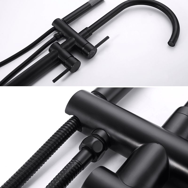 Floor Mounted Metal Freestanding Tub Filler Single Handle Freestanding Faucet Clearhalo 'Bathroom Remodel & Bathroom Fixtures' 'Bathtub Faucets' 'bathtub_faucets' 'Home Improvement' 'home_improvement' 'home_improvement_bathtub_faucets' 1200x1200_e3eef5be-149b-4307-b7df-a51be1114903