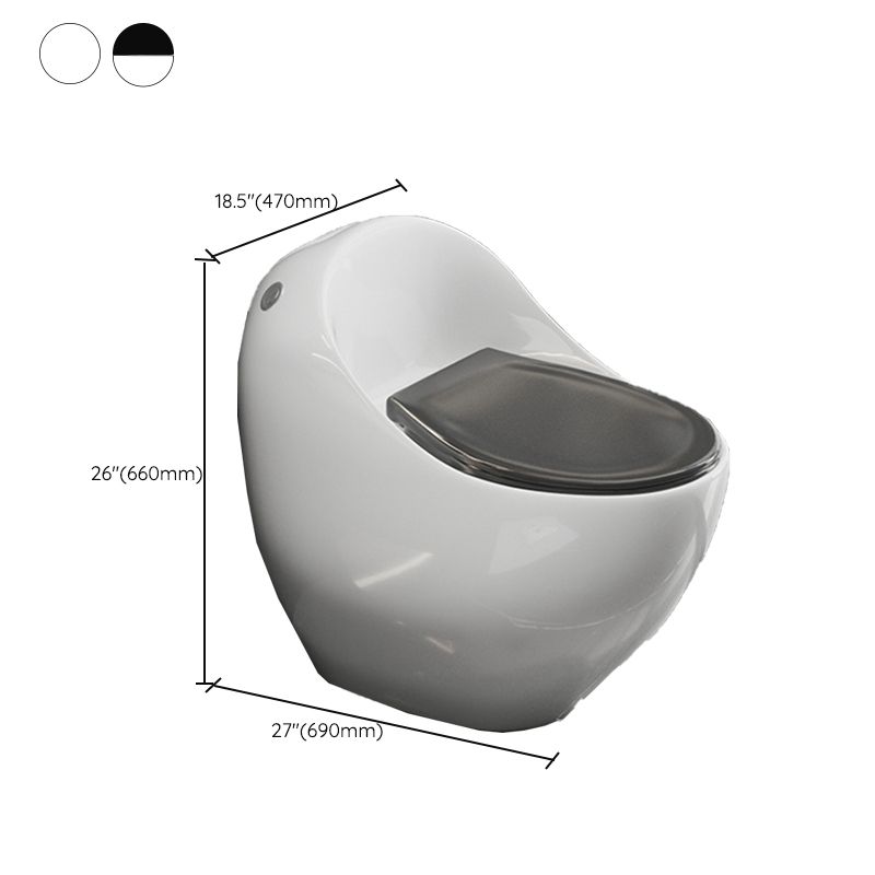 Contemporary Floor Mount Flush Toilet Siphon Jet Toilet Bowl for Washroom Clearhalo 'Bathroom Remodel & Bathroom Fixtures' 'Home Improvement' 'home_improvement' 'home_improvement_toilets' 'Toilets & Bidets' 'Toilets' 1200x1200_e3f92446-f00c-44a9-bc79-bf86138f5267