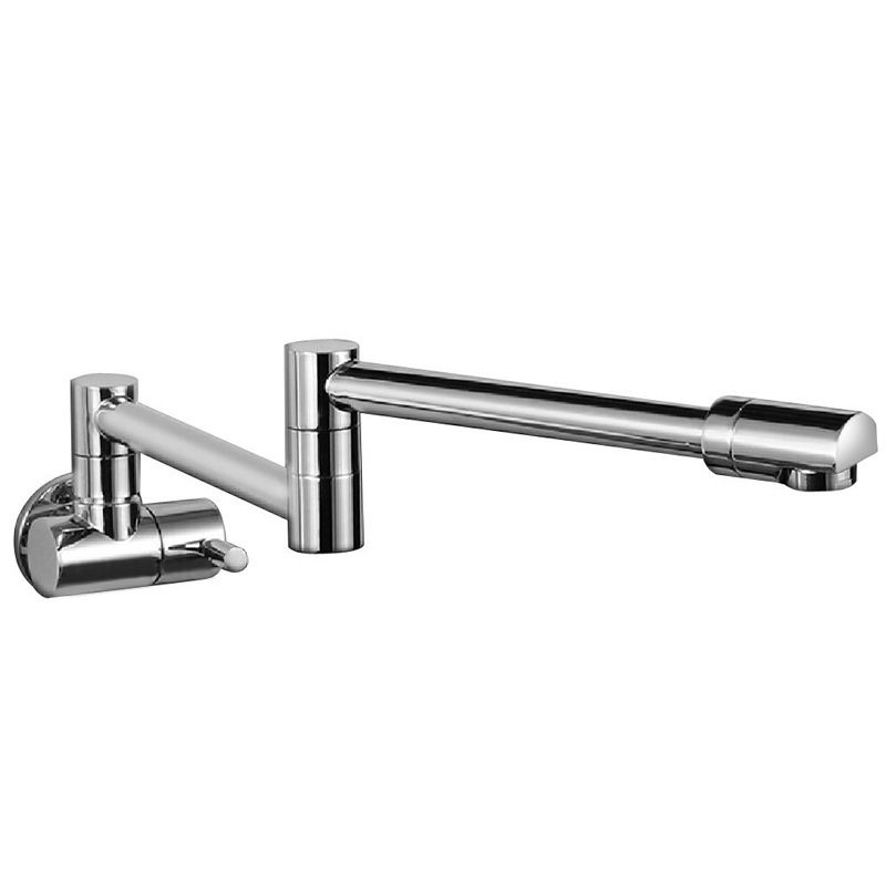 Modern Pull down Faucet One Handle Wall-mounted Pot Filler Low Profile 1-Hold Filler Clearhalo 'Home Improvement' 'home_improvement' 'home_improvement_kitchen_faucets' 'Kitchen Faucets' 'Kitchen Remodel & Kitchen Fixtures' 'Kitchen Sinks & Faucet Components' 'kitchen_faucets' 1200x1200_e3ff6e2e-8550-4e48-aa6a-f6f03ac3f538