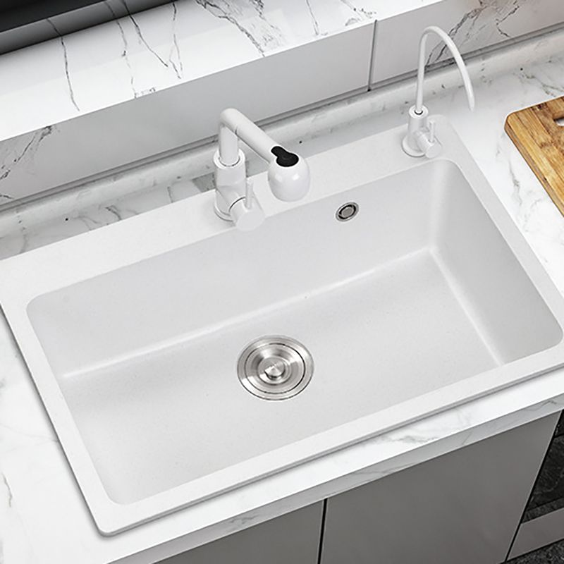Quartz Kitchen Sink Contemporary Undermount Kitchen Sink with Rectangular Shape Clearhalo 'Home Improvement' 'home_improvement' 'home_improvement_kitchen_sinks' 'Kitchen Remodel & Kitchen Fixtures' 'Kitchen Sinks & Faucet Components' 'Kitchen Sinks' 'kitchen_sinks' 1200x1200_e405d50b-0a58-4d44-ad30-d050c6fa20ea