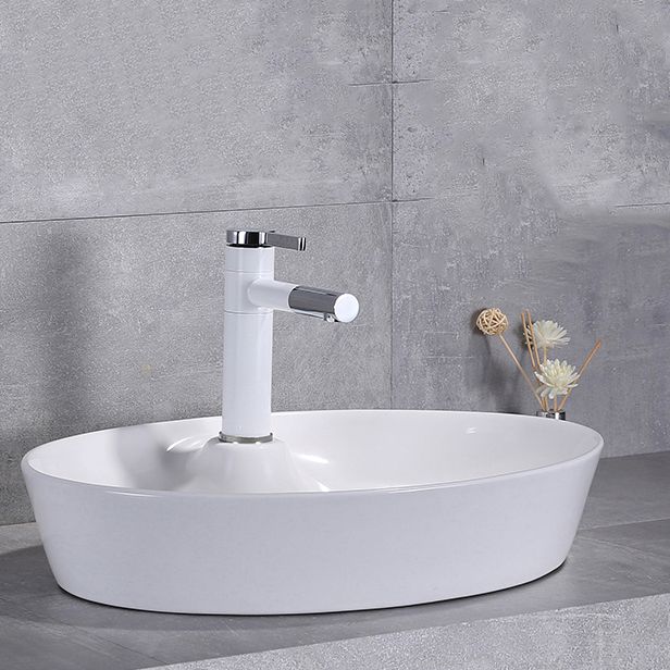 Contemporary Trough Sink Porcelain Trough Bathroom Sink with Faucet Included Clearhalo 'Bathroom Remodel & Bathroom Fixtures' 'Bathroom Sinks & Faucet Components' 'Bathroom Sinks' 'bathroom_sink' 'Home Improvement' 'home_improvement' 'home_improvement_bathroom_sink' 1200x1200_e4113fd9-ac55-49dc-adee-3f8fa313b90b