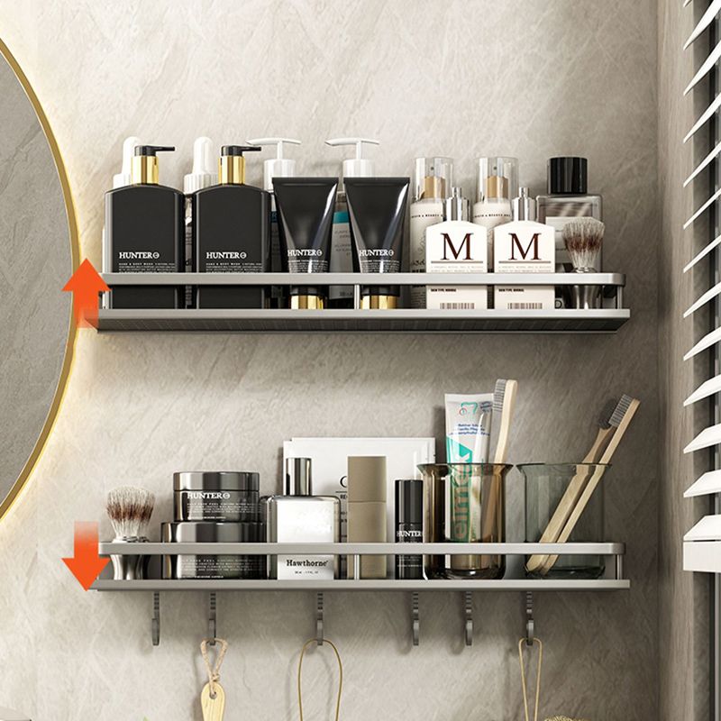Minimalism Matte Metal Bathroom Accessory Set Modern Bath Shelf Clearhalo 'Bathroom Hardware Sets' 'Bathroom Hardware' 'Bathroom Remodel & Bathroom Fixtures' 'bathroom_hardware_sets' 'Home Improvement' 'home_improvement' 'home_improvement_bathroom_hardware_sets' 1200x1200_e42271de-e2d4-4a18-baca-4cff0094f212