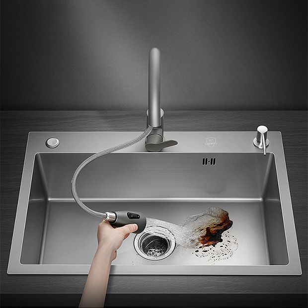 Modern Style Kitchen Sink Stainless Steel Kitchen Sink with Drain Strainer Kit Clearhalo 'Home Improvement' 'home_improvement' 'home_improvement_kitchen_sinks' 'Kitchen Remodel & Kitchen Fixtures' 'Kitchen Sinks & Faucet Components' 'Kitchen Sinks' 'kitchen_sinks' 1200x1200_e4332ec9-e86a-4148-825c-354f9ca84bfb