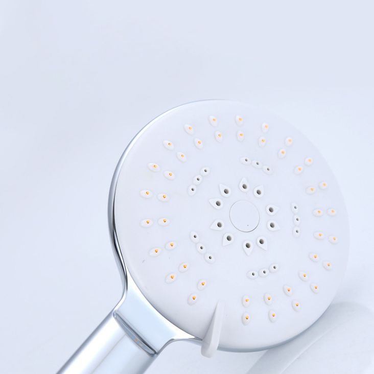 Silver Shower Head Combo Metal Modern 5-Spray Patterns Shower Heads Clearhalo 'Bathroom Remodel & Bathroom Fixtures' 'Home Improvement' 'home_improvement' 'home_improvement_shower_heads' 'Shower Heads' 'shower_heads' 'Showers & Bathtubs Plumbing' 'Showers & Bathtubs' 1200x1200_e44c8d94-4355-4c03-8faa-5eb7f3fcb075