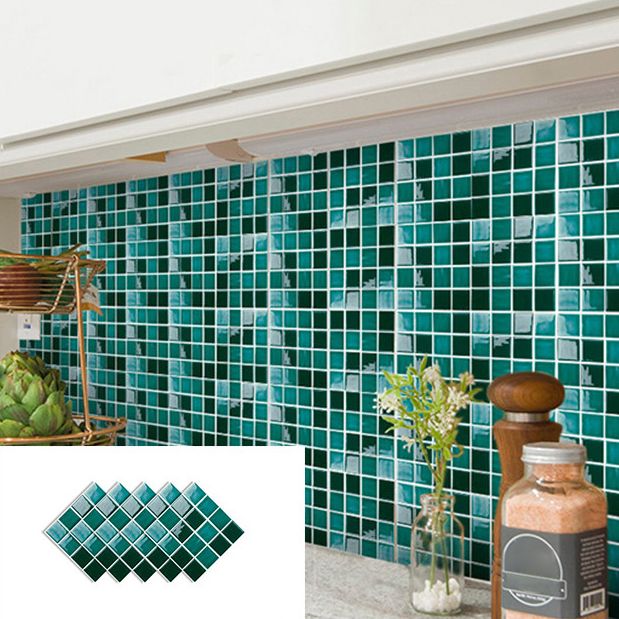 Peel & Stick Mosaic Tile Plastic Square Stain Resistant Peel and Stick Tiles for Shower Clearhalo 'Flooring 'Home Improvement' 'home_improvement' 'home_improvement_peel_stick_blacksplash' 'Peel & Stick Backsplash Tile' 'peel_stick_blacksplash' 'Walls & Ceilings' Walls and Ceiling' 1200x1200_e458e459-ec33-45a3-b597-50e39f589030