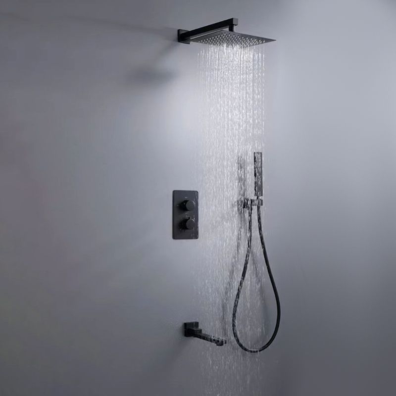 Shower System Wall Mounted Massage Jet Adjustable Spray Pattern Shower Trim Clearhalo 'Bathroom Remodel & Bathroom Fixtures' 'Home Improvement' 'home_improvement' 'home_improvement_shower_faucets' 'Shower Faucets & Systems' 'shower_faucets' 'Showers & Bathtubs Plumbing' 'Showers & Bathtubs' 1200x1200_e45a7b80-533c-4698-8b7e-6a73b84f402b