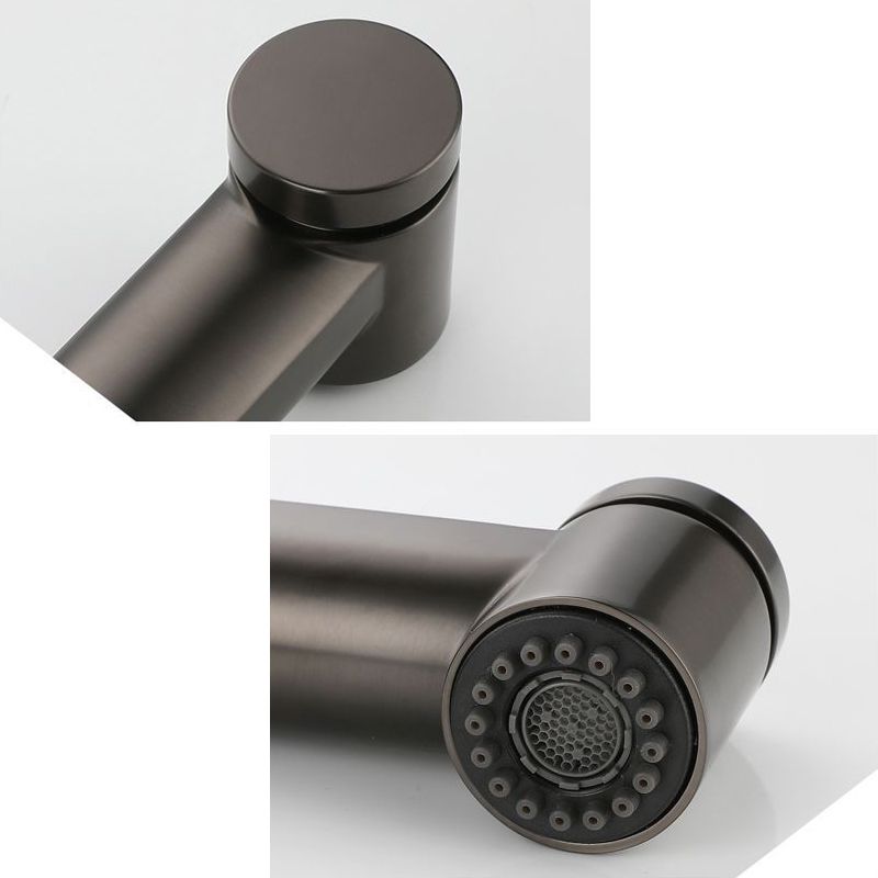 Modern Pull-out Faucet Single Lever Handle Faucet for Bathroom Clearhalo 'Bathroom Remodel & Bathroom Fixtures' 'Bathroom Sink Faucets' 'Bathroom Sinks & Faucet Components' 'bathroom_sink_faucets' 'Home Improvement' 'home_improvement' 'home_improvement_bathroom_sink_faucets' 1200x1200_e45d72aa-74c3-4399-ab07-92e687036f52