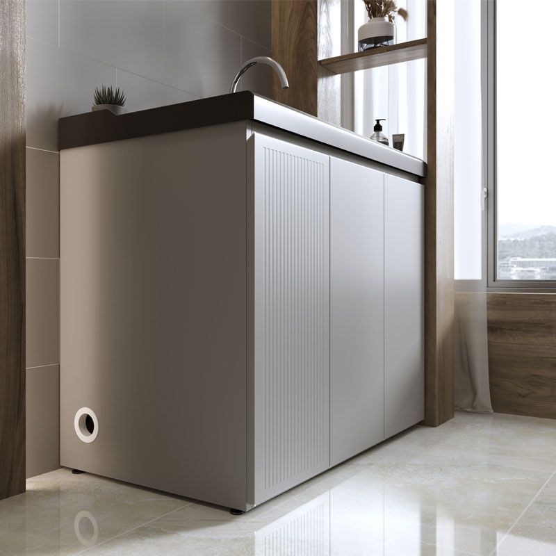 Modern Bathroom Vanity Freestanding with Soft Close Door without Faucet Clearhalo 'Bathroom Remodel & Bathroom Fixtures' 'Bathroom Vanities' 'bathroom_vanities' 'Home Improvement' 'home_improvement' 'home_improvement_bathroom_vanities' 1200x1200_e46900e1-1f46-424d-a39e-4f033d7fff5a