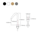 Modern Widespread Sink Faucet Knob Handle Gooseneck Arc Solid Brass Faucet Clearhalo 'bathroom_sink_faucets' 'Conjuntos de Torneiras de Lavatório e Banheiro' 'home_improvement' 'home_improvement_bathroom_sink_faucets' 'Mobiliário Doméstico' 'Página inicial' 'Renovação e equipamento de casa de banho' 'Torneira para lavatório de banheiro' 1200x1200_e47aad73-60a5-4887-a7a2-4035561bf411