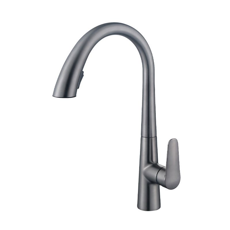 Single Handle Kitchen Faucet Pull Down Faucet with Pull out Sprayer Clearhalo 'Home Improvement' 'home_improvement' 'home_improvement_kitchen_faucets' 'Kitchen Faucets' 'Kitchen Remodel & Kitchen Fixtures' 'Kitchen Sinks & Faucet Components' 'kitchen_faucets' 1200x1200_e49a5d95-7f36-4e4b-9759-04a9f594ab86