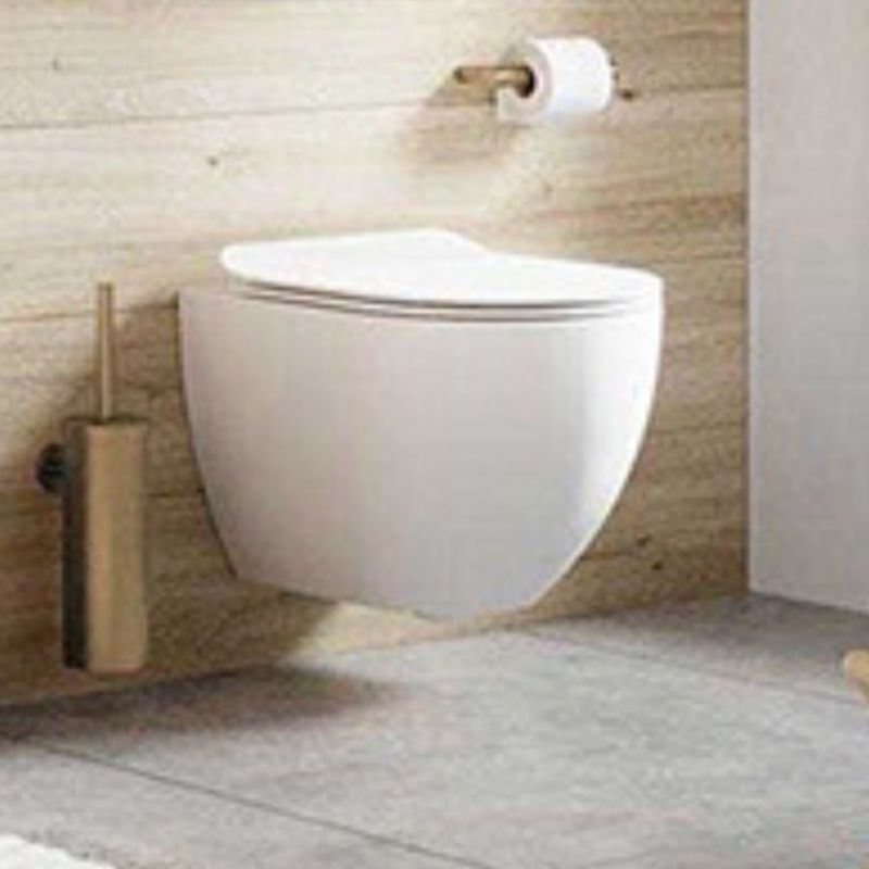 Contemporary Wall Hung Flush Toilet Ceramic Urine Toilet with Seat for Bathroom Clearhalo 'Bathroom Remodel & Bathroom Fixtures' 'Home Improvement' 'home_improvement' 'home_improvement_toilets' 'Toilets & Bidets' 'Toilets' 1200x1200_e4acaaa7-1966-4482-943e-8176252d7801