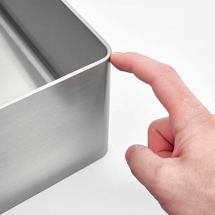 Modern Style Bathroom Sink Stainless Steel Noise-cancelling Design Bathroom Sink Clearhalo 'Bathroom Remodel & Bathroom Fixtures' 'Bathroom Sinks & Faucet Components' 'Bathroom Sinks' 'bathroom_sink' 'Home Improvement' 'home_improvement' 'home_improvement_bathroom_sink' 1200x1200_e4acbd00-d99a-4ca2-88c4-76011ef26333