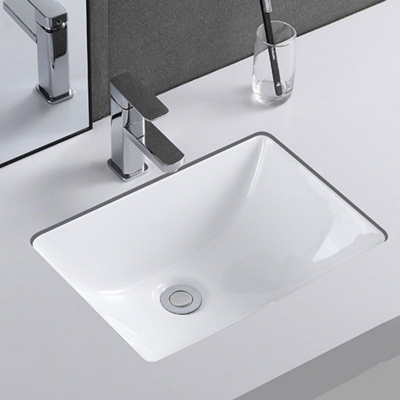 Modern Undermount Vanity Sink Porcelain Shut-Off Valve Included Bathroom Sink Clearhalo 'Bathroom Remodel & Bathroom Fixtures' 'Bathroom Sinks & Faucet Components' 'Bathroom Sinks' 'bathroom_sink' 'Home Improvement' 'home_improvement' 'home_improvement_bathroom_sink' 1200x1200_e4e01916-690c-4e67-b129-6426189e339e