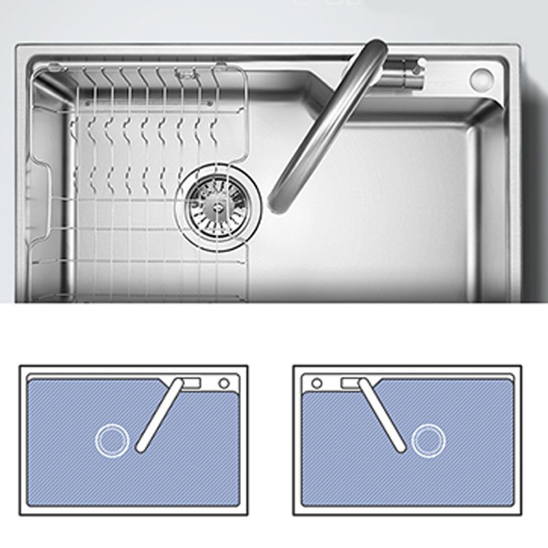 Contemporary Style Kitchen Sink Stainless Steel 2 Holes Drop-In Kitchen Sink Clearhalo 'Home Improvement' 'home_improvement' 'home_improvement_kitchen_sinks' 'Kitchen Remodel & Kitchen Fixtures' 'Kitchen Sinks & Faucet Components' 'Kitchen Sinks' 'kitchen_sinks' 1200x1200_e4e59585-dc28-4356-b177-5f5205c42318