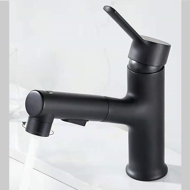 Contemporary Sink Faucet Pure Color Low Arc Vessel Sink Faucet for Bathroom Clearhalo 'Bathroom Remodel & Bathroom Fixtures' 'Bathroom Sink Faucets' 'Bathroom Sinks & Faucet Components' 'bathroom_sink_faucets' 'Home Improvement' 'home_improvement' 'home_improvement_bathroom_sink_faucets' 1200x1200_e4e59e40-ec22-4393-a109-953ed5118df4