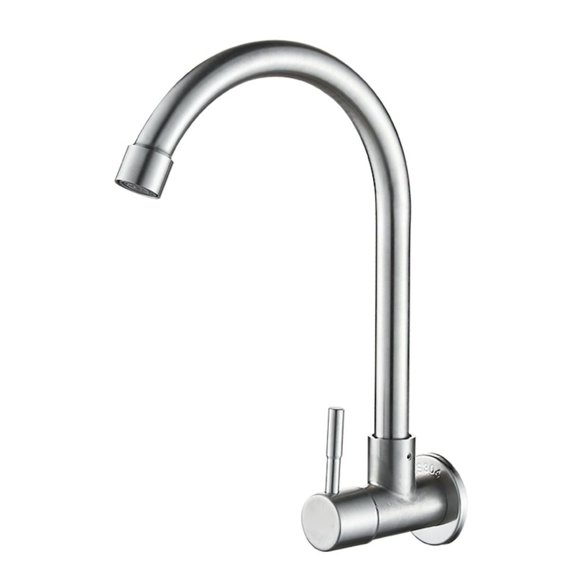 Modern Single Handle Kitchen Faucet Low Arc Wall Mounted Profile Faucet Clearhalo 'Home Improvement' 'home_improvement' 'home_improvement_kitchen_faucets' 'Kitchen Faucets' 'Kitchen Remodel & Kitchen Fixtures' 'Kitchen Sinks & Faucet Components' 'kitchen_faucets' 1200x1200_e4f9d9c8-46b7-4f59-9701-c07165bb6370