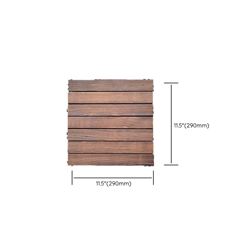 7-Slat Square Wood Patio Tiles Snap Fit Installation Outdoor Flooring Tiles Clearhalo 'Home Improvement' 'home_improvement' 'home_improvement_outdoor_deck_tiles_planks' 'Outdoor Deck Tiles & Planks' 'Outdoor Flooring & Tile' 'Outdoor Remodel' 'outdoor_deck_tiles_planks' 1200x1200_e4fbaf2b-f0e1-49ad-96eb-689692ea7d99