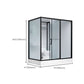 Shower Enclosure Clear Framed Single Sliding Rectangle Black Shower Stall Clearhalo 'Bathroom Remodel & Bathroom Fixtures' 'Home Improvement' 'home_improvement' 'home_improvement_shower_stalls_enclosures' 'Shower Stalls & Enclosures' 'shower_stalls_enclosures' 'Showers & Bathtubs' 1200x1200_e5193b78-d66c-4b8b-b758-8328ae2a694b