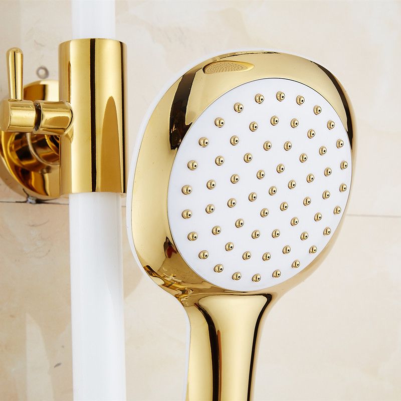 Contemporary Shower Head Square Golden Bathroom Handheld Shower Head Clearhalo 'Bathroom Remodel & Bathroom Fixtures' 'Home Improvement' 'home_improvement' 'home_improvement_shower_heads' 'Shower Heads' 'shower_heads' 'Showers & Bathtubs Plumbing' 'Showers & Bathtubs' 1200x1200_e534699a-9aa2-4640-9ec9-a66d88c9b7c9
