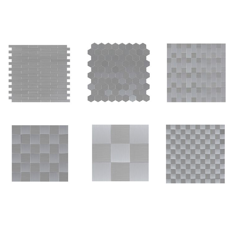 Subway Tile Wallpaper Contemporary Peel and Stick Wall Tile with Metal Look Clearhalo 'Flooring 'Home Improvement' 'home_improvement' 'home_improvement_peel_stick_blacksplash' 'Peel & Stick Backsplash Tile' 'peel_stick_blacksplash' 'Walls & Ceilings' Walls and Ceiling' 1200x1200_e534c181-6076-47e8-8ac6-367c4eb78500