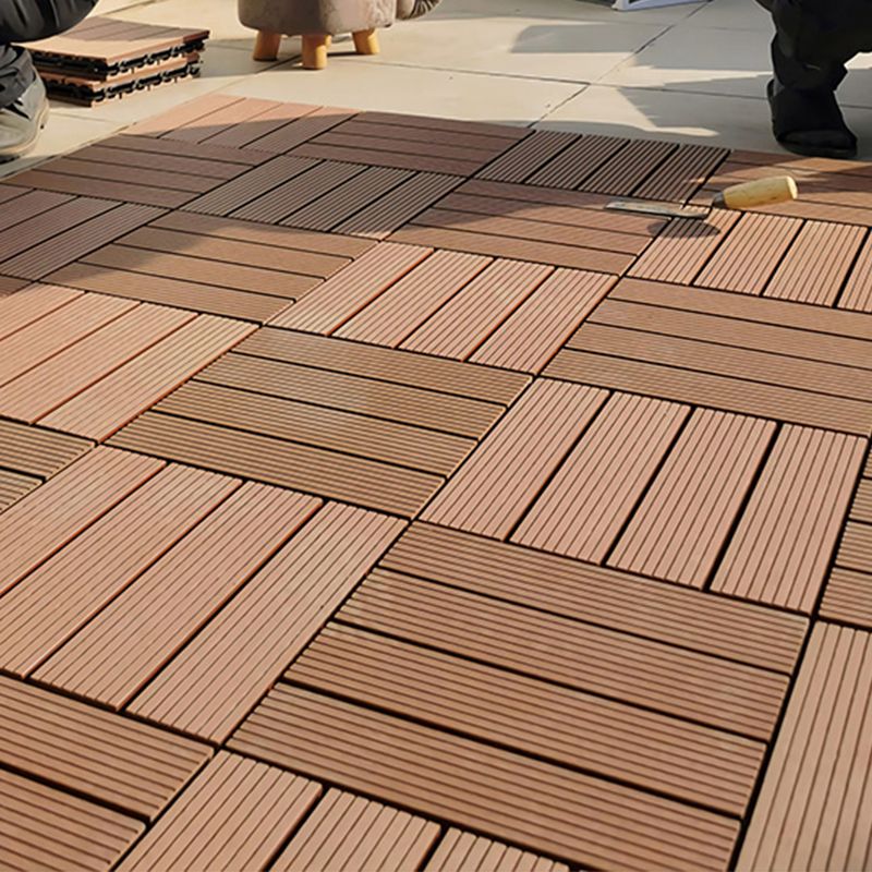 Modern Style Plastic Wood Laminate Flooring Laminate Floor for Outdoor Clearhalo 'Flooring 'Home Improvement' 'home_improvement' 'home_improvement_laminate_flooring' 'Laminate Flooring' 'laminate_flooring' Walls and Ceiling' 1200x1200_e540dcc7-e68e-4769-8e5b-e15e55b58ee5