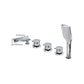 Contemporary Style Bathroom Faucet Metal Deck Mounted Bathroom Faucet Clearhalo 'Bathroom Remodel & Bathroom Fixtures' 'Bathtub Faucets' 'bathtub_faucets' 'Home Improvement' 'home_improvement' 'home_improvement_bathtub_faucets' 1200x1200_e54b1aeb-7af2-4ee7-b951-bd52ec49457b