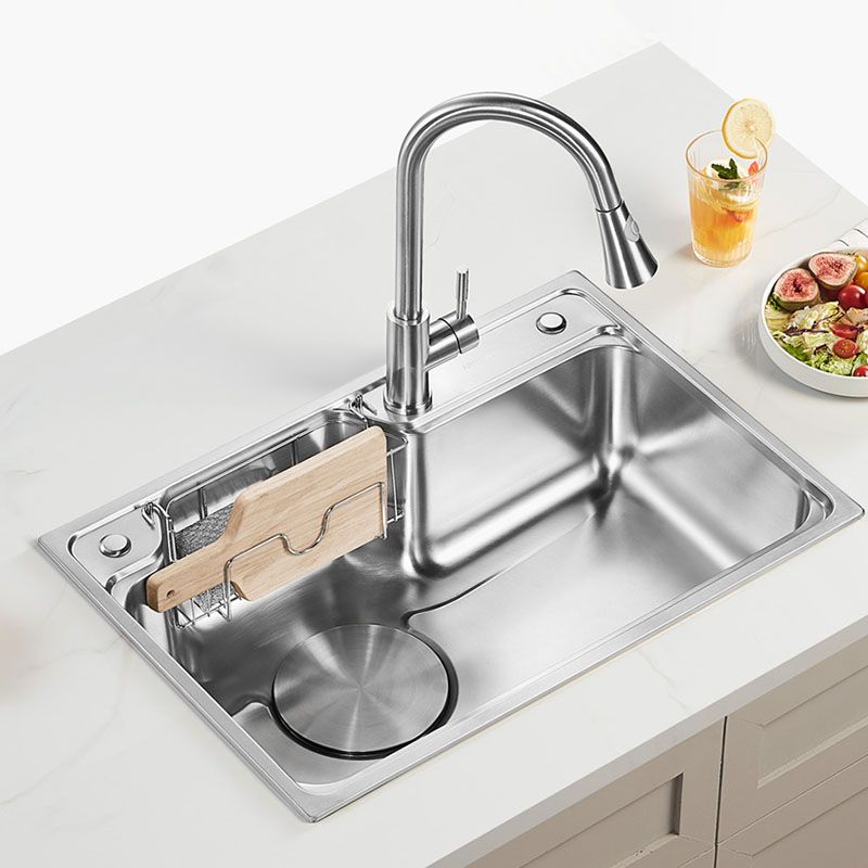 Soundproofing Stainless Steel Kitchen Sink Modern Style Stainless Steel Kitchen Sink Clearhalo 'Home Improvement' 'home_improvement' 'home_improvement_kitchen_sinks' 'Kitchen Remodel & Kitchen Fixtures' 'Kitchen Sinks & Faucet Components' 'Kitchen Sinks' 'kitchen_sinks' 1200x1200_e562f19b-77de-43a5-a6a0-9e58701ff2b3