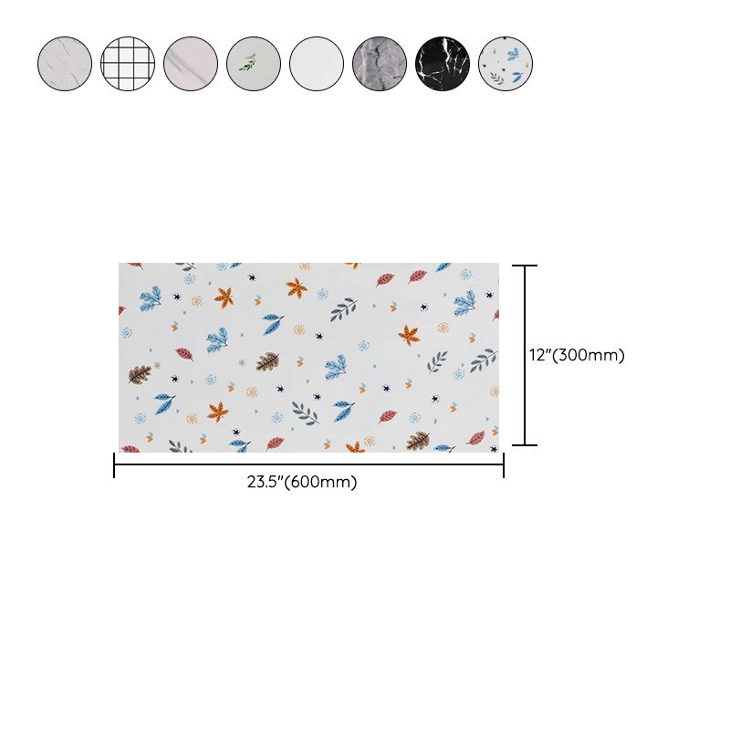 Modern Rectangular Peel and Stick Backsplash Tile PVC Wallpaper Clearhalo 'Flooring 'Home Improvement' 'home_improvement' 'home_improvement_peel_stick_blacksplash' 'Peel & Stick Backsplash Tile' 'peel_stick_blacksplash' 'Walls & Ceilings' Walls and Ceiling' 1200x1200_e5660ecf-c83c-4650-8c9e-4f6e6eeef8e7