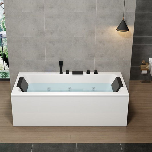Modern Acrylic Bathtub Right-Hand Drain and Overflow Trim Bath Tub Clearhalo 'Bathroom Remodel & Bathroom Fixtures' 'Bathtubs' 'Home Improvement' 'home_improvement' 'home_improvement_bathtubs' 'Showers & Bathtubs' 1200x1200_e570e076-e200-4814-ae55-45cd49c6a678
