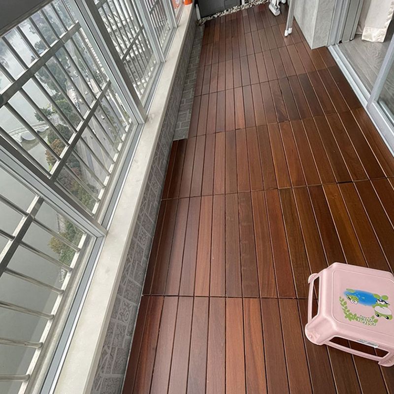 Smooth Teak Floor Tile Water Resistant Click Lock Wooden Floor for Living Room Clearhalo 'Flooring 'Hardwood Flooring' 'hardwood_flooring' 'Home Improvement' 'home_improvement' 'home_improvement_hardwood_flooring' Walls and Ceiling' 1200x1200_e57d8200-c8a7-4e30-8837-ecc127570693