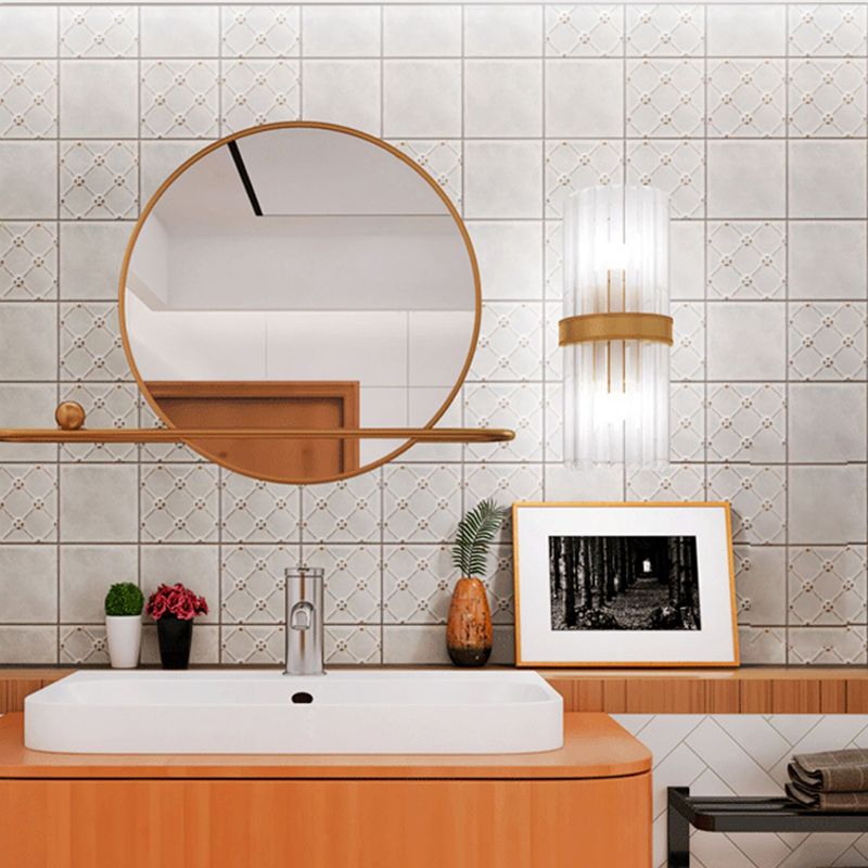 Modern Style Waterproof Wall Tile 3D Texture Straight Edge Square Wall Tile Clearhalo 'Floor Tiles & Wall Tiles' 'floor_tiles_wall_tiles' 'Flooring 'Home Improvement' 'home_improvement' 'home_improvement_floor_tiles_wall_tiles' Walls and Ceiling' 1200x1200_e58f6d39-f1a3-42eb-9118-66133c26fbca
