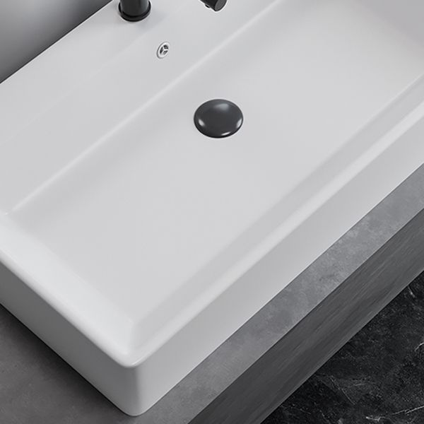White Rectangular Trough Bathroom Sink Modern Trough Bathroom Sink Clearhalo 'Bathroom Remodel & Bathroom Fixtures' 'Bathroom Sinks & Faucet Components' 'Bathroom Sinks' 'bathroom_sink' 'Home Improvement' 'home_improvement' 'home_improvement_bathroom_sink' 1200x1200_e59f422d-df2d-4209-9734-397e0cf35971