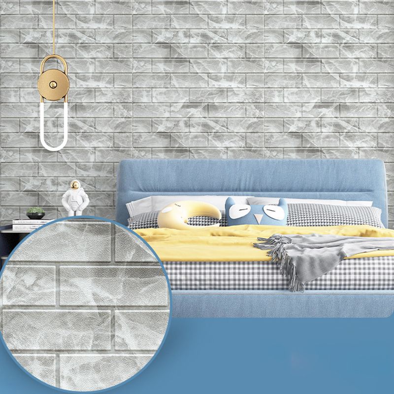 Industrial Wall Plank, 3D Brick Bathroom Wall Panels Set of 2 Clearhalo 'Flooring 'Home Improvement' 'home_improvement' 'home_improvement_wall_paneling' 'Wall Paneling' 'wall_paneling' 'Walls & Ceilings' Walls and Ceiling' 1200x1200_e5b13fde-4fcd-4f0a-873b-568fca5e735e