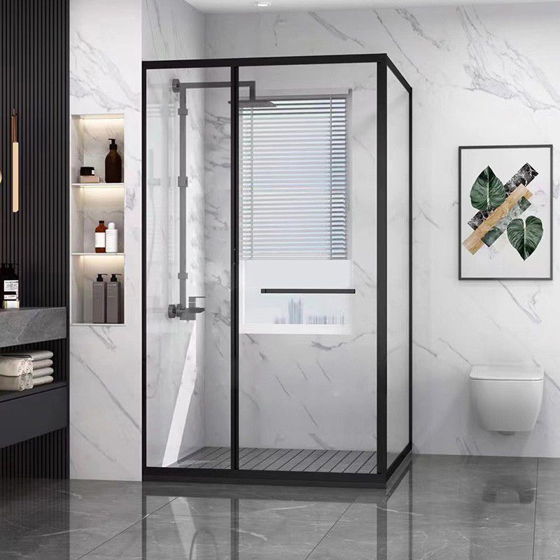 Framed Rectangle Shower Stall Clear Easy Clean Glass Shower Enclosure Clearhalo 'Bathroom Remodel & Bathroom Fixtures' 'Home Improvement' 'home_improvement' 'home_improvement_shower_stalls_enclosures' 'Shower Stalls & Enclosures' 'shower_stalls_enclosures' 'Showers & Bathtubs' 1200x1200_e5c039f6-7aaa-4718-a56a-48205807fe47