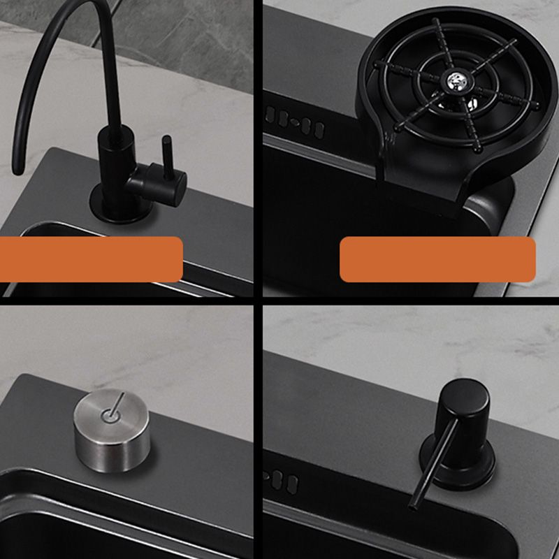 Modern Bar Prep Sink Stainless Steel with Faucet and Soap Dispenser Workstation Sink Clearhalo 'Home Improvement' 'home_improvement' 'home_improvement_kitchen_sinks' 'Kitchen Remodel & Kitchen Fixtures' 'Kitchen Sinks & Faucet Components' 'Kitchen Sinks' 'kitchen_sinks' 1200x1200_e5dab941-14ca-4013-8b8b-9dec2d53fa2b