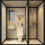 Contemporary Framed Shower Stall Frosted Shower Stall with Ceiling Clearhalo 'Bathroom Remodel & Bathroom Fixtures' 'Home Improvement' 'home_improvement' 'home_improvement_shower_stalls_enclosures' 'Shower Stalls & Enclosures' 'shower_stalls_enclosures' 'Showers & Bathtubs' 1200x1200_e5ed23df-db80-4814-8871-93c3e49361d7