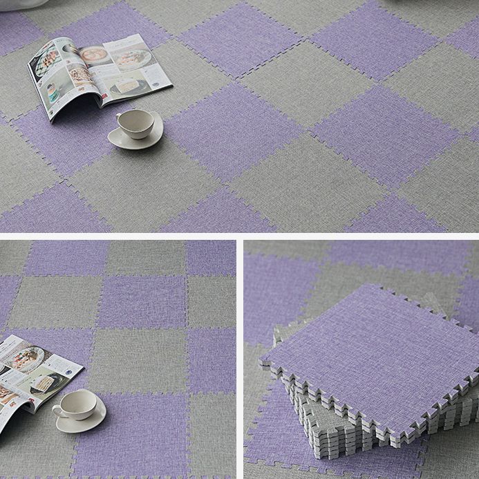 Carpet Tile Fade Resistant Non-Skid Solid Color Interlocking Carpet Tile Living Room Clearhalo 'Carpet Tiles & Carpet Squares' 'carpet_tiles_carpet_squares' 'Flooring 'Home Improvement' 'home_improvement' 'home_improvement_carpet_tiles_carpet_squares' Walls and Ceiling' 1200x1200_e60aacf1-6ef8-4a86-a826-4352750b9fab