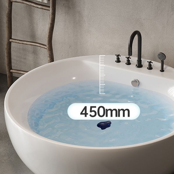 Soaking Antique Finish Round Bathtub Stand Alone Modern Bath Tub Clearhalo 'Bathroom Remodel & Bathroom Fixtures' 'Bathtubs' 'Home Improvement' 'home_improvement' 'home_improvement_bathtubs' 'Showers & Bathtubs' 1200x1200_e60d9717-227b-4850-8ffb-31bd1a828aaf