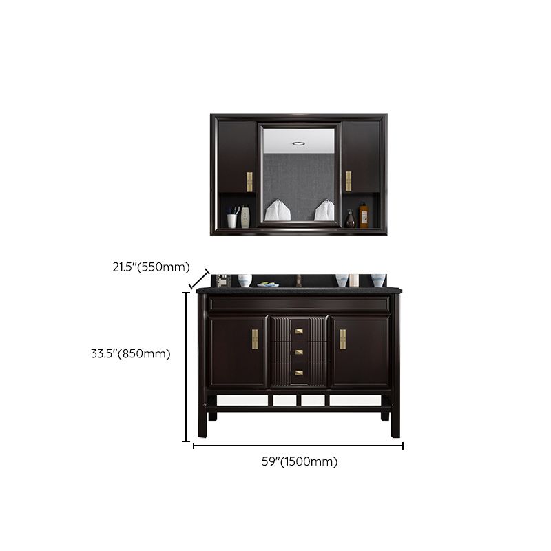 Traditional Wood Sink Vanity Solid Color Wall Mount Vanity Cabinet Clearhalo 'Bathroom Remodel & Bathroom Fixtures' 'Bathroom Vanities' 'bathroom_vanities' 'Home Improvement' 'home_improvement' 'home_improvement_bathroom_vanities' 1200x1200_e60ff4bf-778d-4817-a5d6-a0f45ecc685d