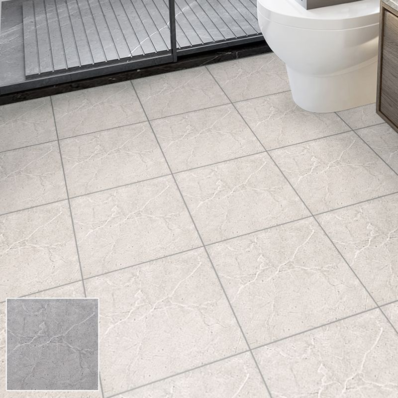 Square Bathroom PVC Flooring 12" x 12" x 0.07mm Peel and Stick Vinyl Flooring Clearhalo 'Flooring 'Home Improvement' 'home_improvement' 'home_improvement_vinyl_flooring' 'Vinyl Flooring' 'vinyl_flooring' Walls and Ceiling' 1200x1200_e63bc94a-89ef-4206-97ec-86564f77b57e