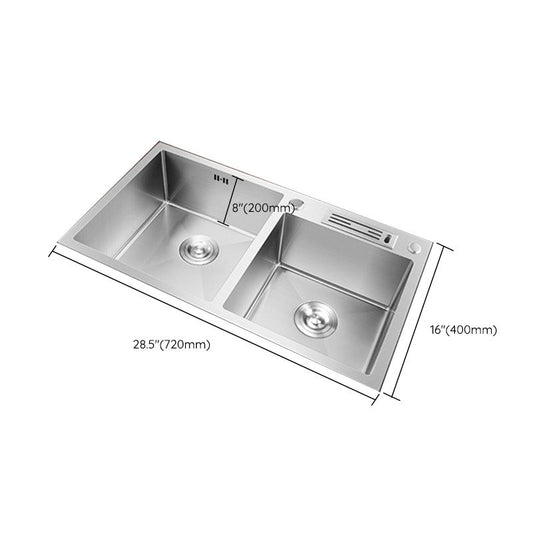 Contemporary Stainless Steel Kitchen Sink with Faucet Single Bowl Sink Clearhalo 'Home Improvement' 'home_improvement' 'home_improvement_kitchen_sinks' 'Kitchen Remodel & Kitchen Fixtures' 'Kitchen Sinks & Faucet Components' 'Kitchen Sinks' 'kitchen_sinks' 1200x1200_e6410aa6-ca87-43f3-be9f-ecca40fa2004
