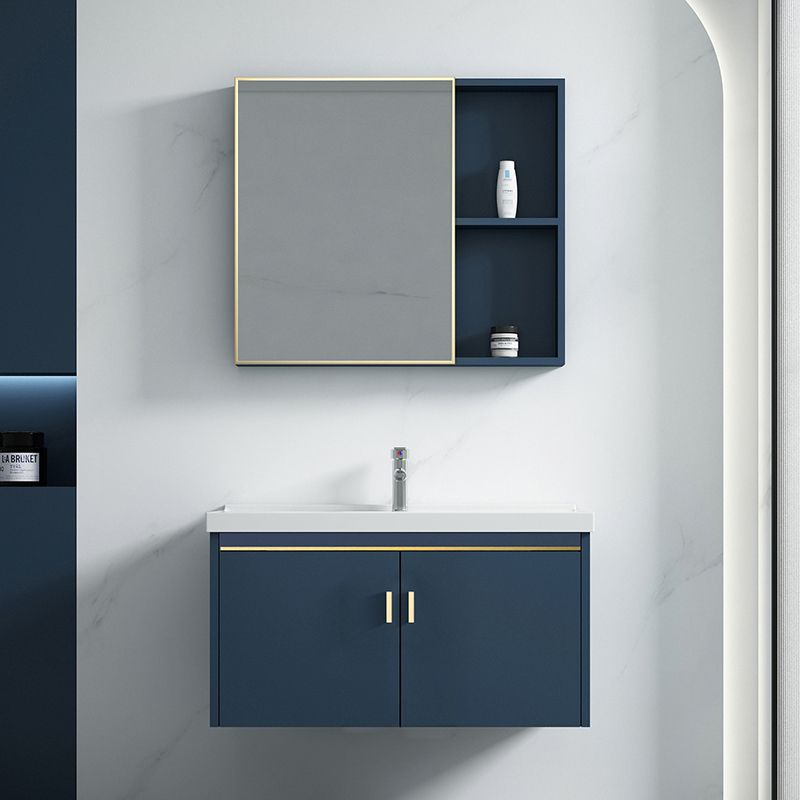 Modern Wall-mounted Bathroom Vanity Cabinet with Soft Close Door Clearhalo 'Bathroom Remodel & Bathroom Fixtures' 'Bathroom Vanities' 'bathroom_vanities' 'Home Improvement' 'home_improvement' 'home_improvement_bathroom_vanities' 1200x1200_e6462c48-1bd7-47c1-97a9-eb4aca124b31