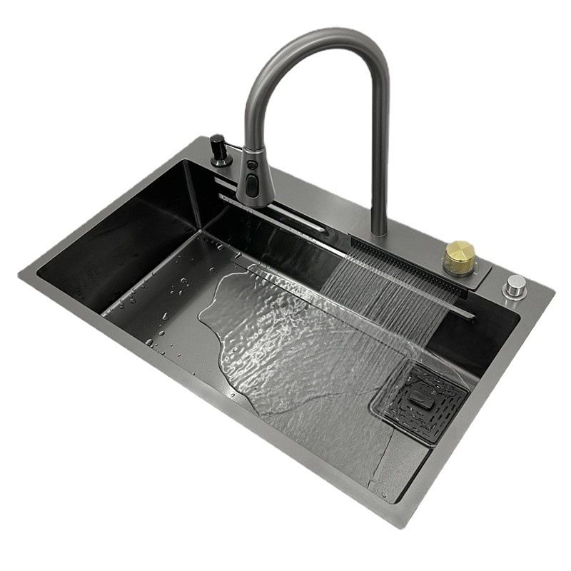 Contemporary Style Kitchen Sink Stainless Steel Drop-In Kitchen Sink with Faucet Clearhalo 'Home Improvement' 'home_improvement' 'home_improvement_kitchen_sinks' 'Kitchen Remodel & Kitchen Fixtures' 'Kitchen Sinks & Faucet Components' 'Kitchen Sinks' 'kitchen_sinks' 1200x1200_e65e7d6e-9340-447a-91c4-aa503163a0e4