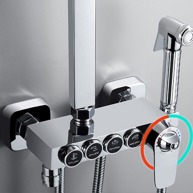 Silver Shower Set Pressurized Shower Head Thermostatic Bathroom Shower Water Faucet Clearhalo 'Bathroom Remodel & Bathroom Fixtures' 'Home Improvement' 'home_improvement' 'home_improvement_shower_faucets' 'Shower Faucets & Systems' 'shower_faucets' 'Showers & Bathtubs Plumbing' 'Showers & Bathtubs' 1200x1200_e665983c-4b15-4f8e-9f0e-80f70b1cfdad