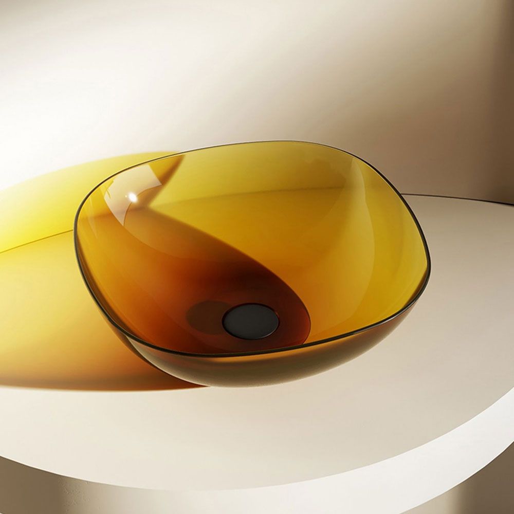 Modern Vessel Bathroom Sink Square Resin with Pop-Up Drain Vessel Lavatory Sink Only Clearhalo 'Bathroom Remodel & Bathroom Fixtures' 'Bathroom Sinks & Faucet Components' 'Bathroom Sinks' 'bathroom_sink' 'Home Improvement' 'home_improvement' 'home_improvement_bathroom_sink' 1200x1200_e66c3fbe-29d9-4495-990c-8f1c84e05ec9