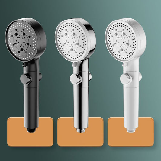 Bathroom Shower Head 5-Jet Round Hand Shower Holder Wall-Mount Shower Head Clearhalo 'Bathroom Remodel & Bathroom Fixtures' 'Home Improvement' 'home_improvement' 'home_improvement_shower_heads' 'Shower Heads' 'shower_heads' 'Showers & Bathtubs Plumbing' 'Showers & Bathtubs' 1200x1200_e6829e3c-ff1f-4f1f-a331-8d0337cd68d4