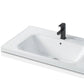 Rectangular White Vanity Single Sink Wall Mount 2 Doors Faucet Metal Frame Mirror Vanity Clearhalo 'Bathroom Remodel & Bathroom Fixtures' 'Bathroom Vanities' 'bathroom_vanities' 'Home Improvement' 'home_improvement' 'home_improvement_bathroom_vanities' 1200x1200_e68e2692-e19a-4e5b-8853-a748fe3addc3