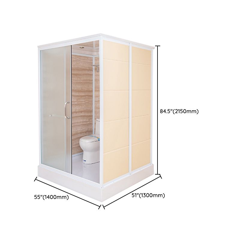 Single Sliding Shower Stall Rectangle Shower Stall with Towel Bar Clearhalo 'Bathroom Remodel & Bathroom Fixtures' 'Home Improvement' 'home_improvement' 'home_improvement_shower_stalls_enclosures' 'Shower Stalls & Enclosures' 'shower_stalls_enclosures' 'Showers & Bathtubs' 1200x1200_e6ae839c-eb16-4b67-912c-8f9304f1cefd
